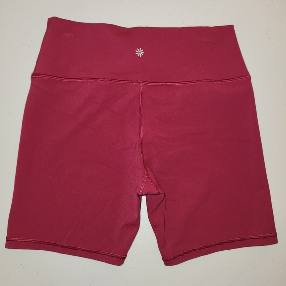 Athleta Transcend 7" Bike Short in Fushcia. Size L. #798634 - Picture 3 of 6